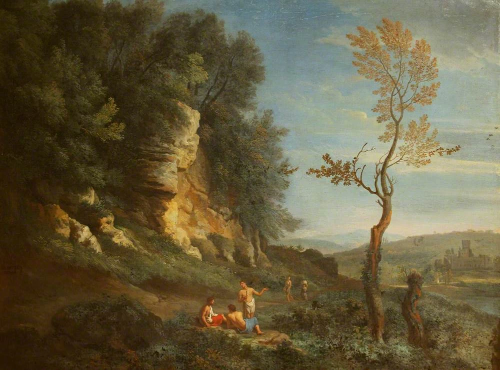 Paesaggio classico con figure - National Trust